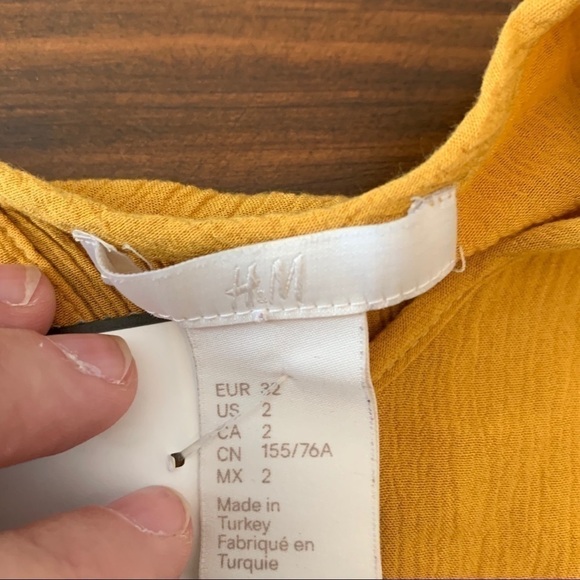 Yellow Peasant Blouse - Picture 2 of 4